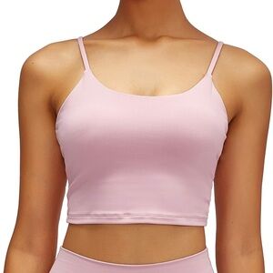 Women's Pink Seamless Sports BrA